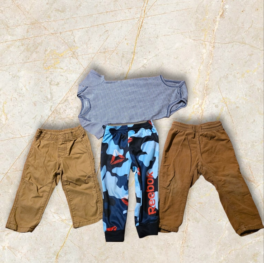Carter's, Reebok, And H&M Boys Casual 4pc. Clothing Set.  12 Mo. - 18 Mo.